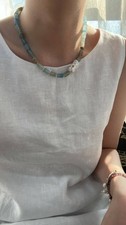 High-quality Baroque Pearls Turquois Stone Necklace Fine pearl necklace vintage picture