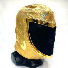 Tinieblas Semi Professional Grade Handmade Lucha Libre Costume Mask Gold Colors picture