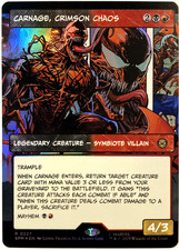 MTG Carnage, Crimson Chaos (Borderless Foil) Marvel's Spider-Man 227 NM picture