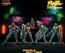gigapolis gang police grimdark cyberpunk  x 10 modeis  picture