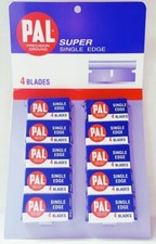 40 Pal Super Single Edge Razor Precision Ground Blades /  picture