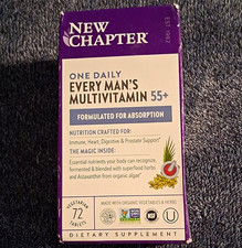 New Chapter One Daily Every Man's 55+ Multivitamin Vegetarian Non-GMO 72 Tabs picture