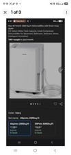 Aeocky Max 40 Pt Dehumidifier 2800 sq ft w/ Drain Hose, Ivory (Model Arion-001) picture