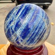 8.35LB Large Natural Lapis lazuli jasper Quartz Sphere Crystal Ball Reiki Heal picture
