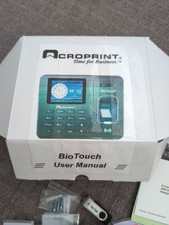 Acroprint BioTouch Biometric Fingerprint Proximity Time Clock Employee System picture