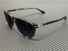 PERSOL PO3019S 1196S3 Transparent Grey Blue Polarized 55 mm Sunglasses picture
