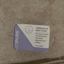 Authentic Go Pure GoPure Tighten & Lift Neck Firming Cream 1.7oz 50ml NIB 3/2028 picture