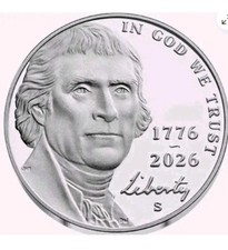 1776 - 2026 S Proof JEFFERSON NICKEL - IN HAND picture