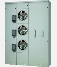 Siemens WP3311RJ 300 Amp 1-Phase 3-Wire Overhead Feed Direction Meter Center. picture