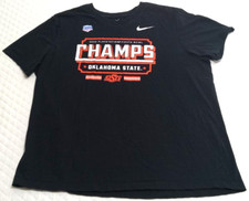 Nike Oklahoma State Cowboys Men's XL T-Shirt NCAA 2022 Fiesta Bowl Champs Black picture