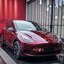 Ultra Gloss PET Liner Metallic Dragon Blood Red Car Vinyl Wrap Film Air Release picture