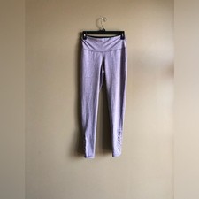 New Ideology Women Purple Lilac Active Leggings Size Small picture