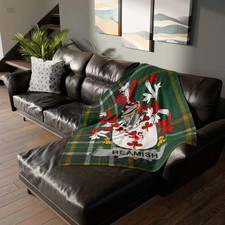 Beamish Irish Family Crest Tartan Blanket picture