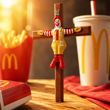 Ronald McDonald Crucifix picture