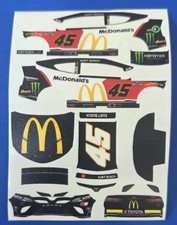 2022 #45 Ty Gibbs McDonald's Pocono Debut 1/64 Custom Peel &Stick Decals picture