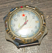 Vostok Komandirskie Manual Mechanical 200m White Dial Date Military Watch picture