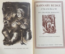 1941 Heritage Press Barnaby Rudge Charles Dickens Daugherty Slipcase Lithographs picture
