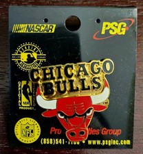 Vintage NBA Chicago Bulls Enamel Metal Lapel Pin 1996 Imprinted Products - NEW picture