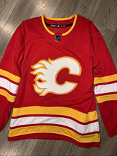Calgary Flames Adidas Primegreen Authentic Home Jersey, blank picture
