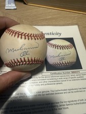 Muhammad Ali Signed American League Baseball Ball, JSA Authenticated LARGE Sig picture