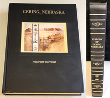 HISTORY OF GERING, NEBRASKA: The First 100 Years (1887- 1987) Vtg HARDCOVER BOOK picture