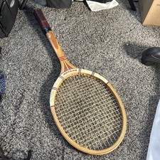 Vintage Dunlop Maxply McEnroe Wood Tennis Racket Made in England 4 5/8 Light picture