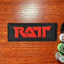 Ratt Band Patch 80s Heavy Glam Metal Hard Rock Music Embroidered Iron On 1.5x4