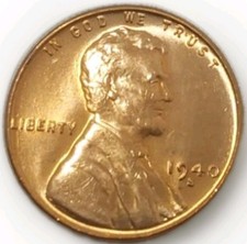 1940 S Lincoln Wheat Cent BU RD Brilliant Uncirculated 1c Coin FreePost Tracking picture
