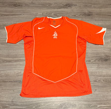 Vintage Nike 90 2004 2005 Netherlands KNVB Home Soccer Jersey Orange Men's XL picture