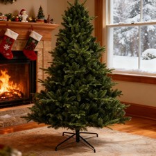 7ft Unlit Artificial Christmas Tree Spruce Xmas Tree with 2257 Tip Foldable Base picture