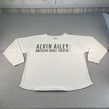 Vintage Alvin Ailey Shirt Mens Large White American Dance Theater Ballet Dancer picture