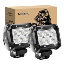 Nilight Led Pods 2Pcs 18W 1260LM Flood Off Road Lights Super Bright Driving Work picture