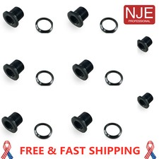 Thread Adapter 1/2 x 28 Thread to 5/8x24 with Crush Washer Aluminum 2/4/6/9 pack picture