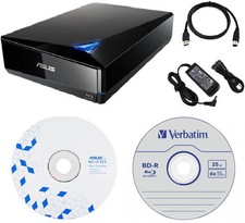ASUS BW-16D1X-U 16x Blu-Ray Burner Drive with USB 3.0 +FREE 1pk 25GB BD-R MDisc picture
