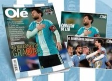 LIONEL MESSI - LAST MATCH IN ARGENTINA - Special Ole magazine + Poster picture
