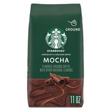 Starbucks Mocha, Ground Coffee, Flavored Roast Hot or Iced Coffee, 11 oz|88794 picture