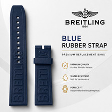 BREITLING Dark Blue Diver Pro Rubber Strap - 22 MM 152S Replacement 22-20 picture