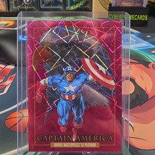 Marvel 1992 Masterpieces '92 Platinum Pink Lasers 10-Card Lot Cap Thor IM picture