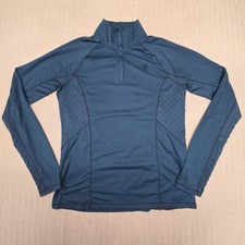 Ariat Shirt Womens Large Blue Lowell 2.0 1/4 Zip Mock Neck Long Sleeve AriatTEK picture