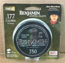 Benjamin 14020 Hollow Point Pellet.177 Caliber 7.9 Grain 750 Count picture