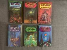 Six Book HG Wells Berkley Books Richard Powers Cover Art Lot picture
