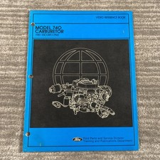 Vintage 1981 Model 740 Carburetor Ford Escort Lynx Reference Book PB Manual picture