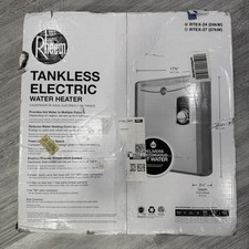 Rheem RTEX-24 24kW 240V Electric Tankless Water Heater, Gray  picture