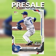 Yoshinobu Yamamoto 10K Post Season LA Dodgers MLB Topps NOW Card 765 PRESALE picture