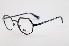 NEW ZIGGY BY CENDRINE O. 2562 C1 BLACK BROWN BLUE AUTHENTIC EYEGLASSES 49-21 picture