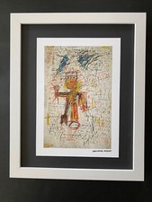 JEAN MICHEL BASQUIAT | SIGNED  PRINT | MOUNTED IN NEW FRAME READY FOR DISPLAY picture