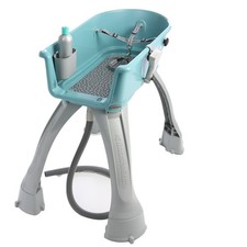DOG PET TEAL BOOSTER BATH - INDOOR OUTDOOR BATHING GROOMING - MEDIUM SIZE picture