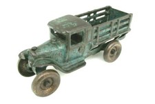 Vintage Original Arcade Cast Iron Stake Truck No 213 Die Cast Collectible  picture
