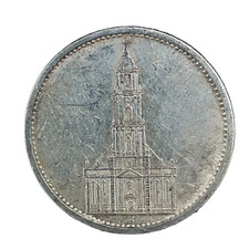 1935 A GERMAN Third Reich Silver WWII 5 Reichsmark Potsdam Garrison Church Coin picture