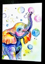ACEO Hand Painted Art Card. Signed By Artist. Hand Painted Not A Print picture